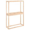 vidaXL Dekkstativ svart 120x40x180 cm heltre furu