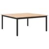 vidaXL Kaffebord Naturlig 100 x 100 x 45 cm Massiv furu