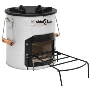 vidaXL Vedovn for camping s&oslash;lv 45x25x26 cm st&aring;l