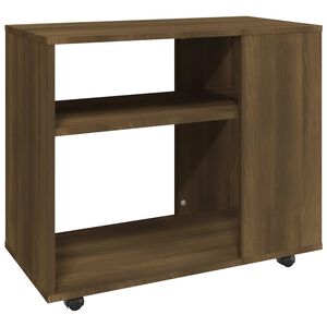 vidaXL Sidebord brun eik 70x35x60,5 cm konstruert tre