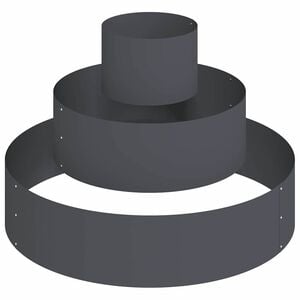 vidaXL Hageblomsterpotte Antrasitt 90 x 90 x 20 cm Kaldvalsest&aring;l