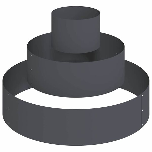 vidaXL Hageblomsterpotte Antrasitt 90 x 90 x 20 cm Kaldvalsest&aring;l