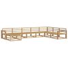 vidaXL Utend&oslash;rs sofa-sett 8 pcs Hvit Solid akasietre