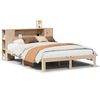 vidaXL Seng med bokhylle uten madrass 160x200 cm heltre furu
