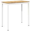 vidaXL Hagebarbord NAARDEN Hvit 108,5 x 55 x 105 cm Solid akasietre