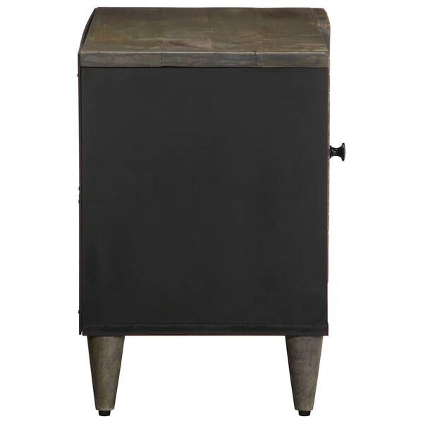 vidaXL TV-benk lysegr&aring; 80x31,5x46 cm heltre mango