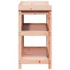 vidaXL Pottebord med hyller 108x45x86,5 cm heltre furu