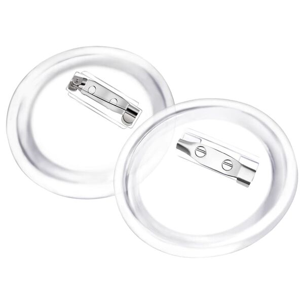 vidaXL Buttonssett med nål 100 sett akryl 44 mm