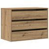 vidaXL Kommode artisan eik 80x41x58 cm konstruert tre