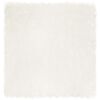 vidaXL Fusk saueskinnteppe TAFALLA Hvit 120 x 120 cm Polyester
