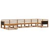 vidaXL Utend&oslash;rs sofa-sett 7 pcs Naturlig Solid akasietre