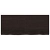 vidaXL Bordplate mørkebrun 120x50x(2-4) cm behandlet heltre eik