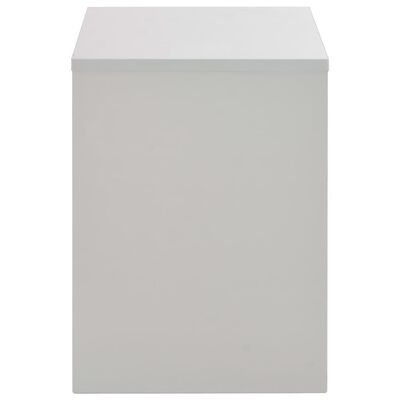 vidaXL Sminkebord med speil og krakk grå 104x45x131 cm