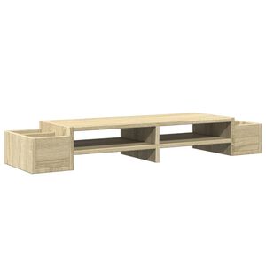 vidaXL Skjermhylle oppbevaring sonoma eik 100x27x15 cm konstruert tre