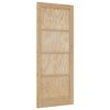 vidaXL Innvendig Dør ORKDAL Brun 83 x 202 cm Kryssfinér