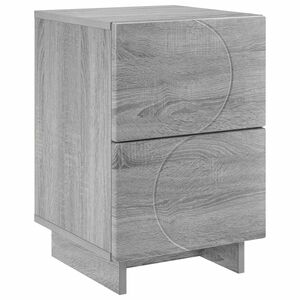 vidaXL Nattbordskap Gr&aring; Sonoma 33,5 x 34,5 x 50 cm Konstruert tre