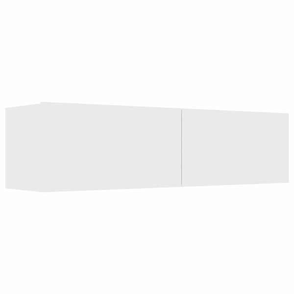 vidaXL TV-benk hvit 120x30x30 cm konstruert tre