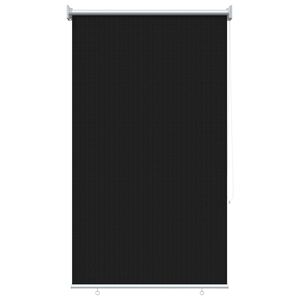 vidaXL Utend&oslash;rs Rullegardin 90% UV-blokk Svart 80 x 140 cm HDPE