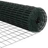vidaXL Euro gjerde grønn 0.4 x 10 m PVC-belagt jern