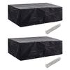 vidaXL Hagem&oslash;beltrekk 2 stk 8 personer polyrotting 10 maljer 300x140cm