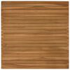 vidaXL Bordplate 70 x 70 x 3,5 cm Torget Massivt Teaktre Naturlig