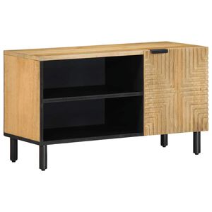 vidaXL TV-benk brun 80x31,5x46 cm heltre mango