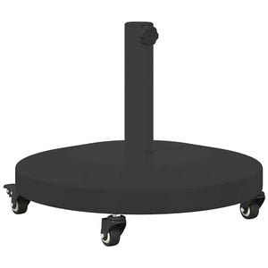 vidaXL Parasollfot 24.45 kg Svart Rund Justerbar