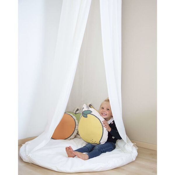 CHILDHOME Hengende baldakintelt med lekematte off-white