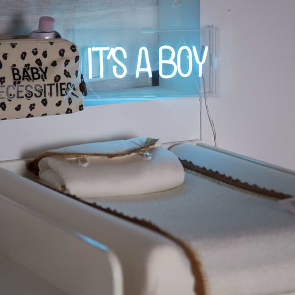 CHILDHOME Neon lysboks It's A Boy bl&aring;