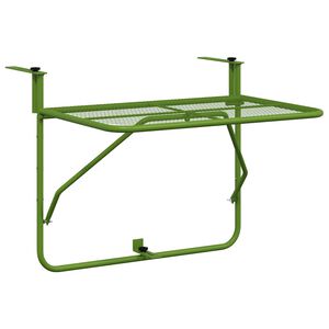 vidaXL Balkongbord gr&oslash;nn 60x40 cm st&aring;l