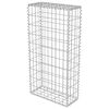 vidaXL Gabion med topp- og bunndekke galvanisert st&aring;l 50x20x100 cm