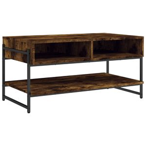 vidaXL Salongbord r&oslash;kt eik 90x50x45 cm konstruert tre
