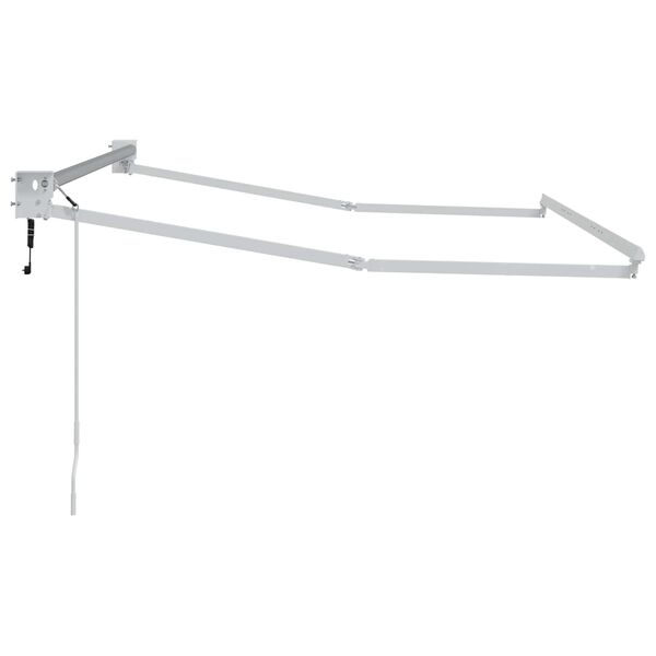 vidaXL Elektrisk uttrekkbar markiseramme Hvit 2,5 x 2 m Aluminium