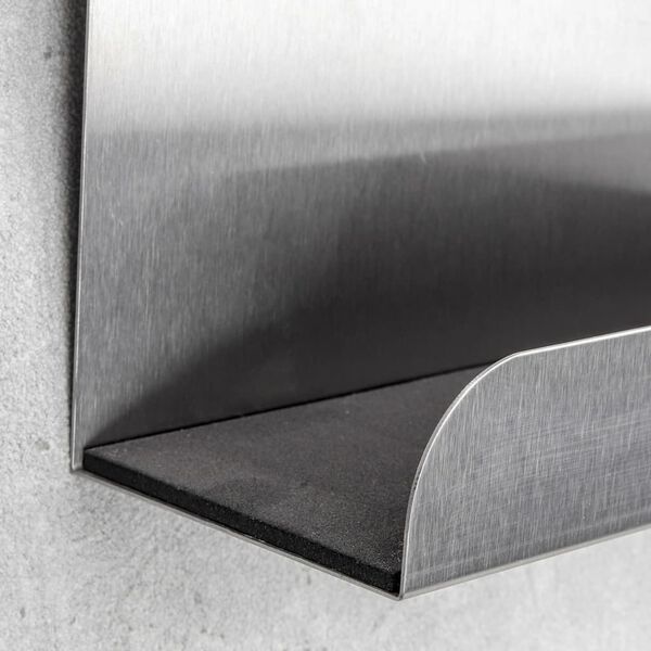 HI Nøkkelholder og oppslagstavle sølv 28,5x25x8 cm