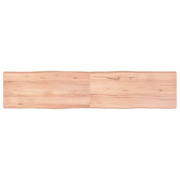 vidaXL Bordplate lysebrun 180x40x(2-6)cm behandlet heltre naturlig