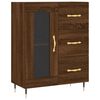 vidaXL Highboard brun eik 69,5x34x180 cm konstruert tre