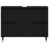 vidaXL Baderomsvaskeskap Svart Eik 80 x 33 x 60 cm Konstruert tre