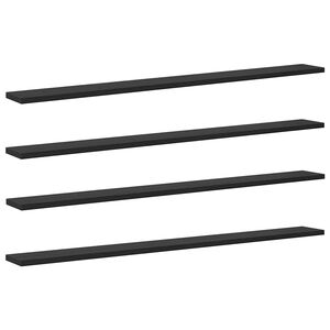 vidaXL Bokhyllebrett 3 niv&aring;er 4 stk. 100 x 10 x 1,5 cm Konstruert tre