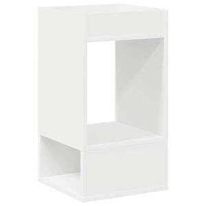 vidaXL Avlastningsbord Hvit 30 x 30 x 56 cm Konstruert tre