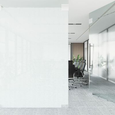 vidaXL Vindusfilm statisk frostet gjennomsiktig hvit 45x1000 cm PVC