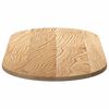 vidaXL Bordplate 100x50x2 cm oval heltre eik