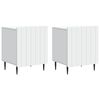 vidaXL Nattbordskap 2 pcs Hvit 43 x 34,5 x 52 cm Konstruert tre