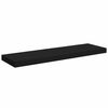 vidaXL Flytende vegghylle svart 80x23,5x3,8 cm MDF
