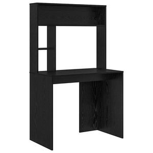 vidaXL Skrivebord Svart Eik 91 x 50 x 149 cm Konstruert tre