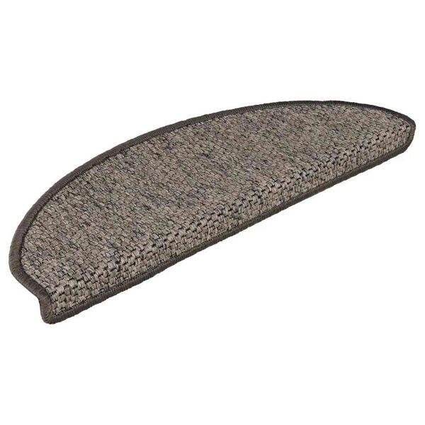 vidaXL Selvklebende trappematter sisal 15 stk 65x21x4 cm gr&aring; og beige