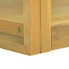 vidaXL Veggmontert baderomsskap 110x45x35 cm heltre teak