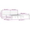 vidaXL Sengeramme heltre furu 180x200 cm hvit Super King