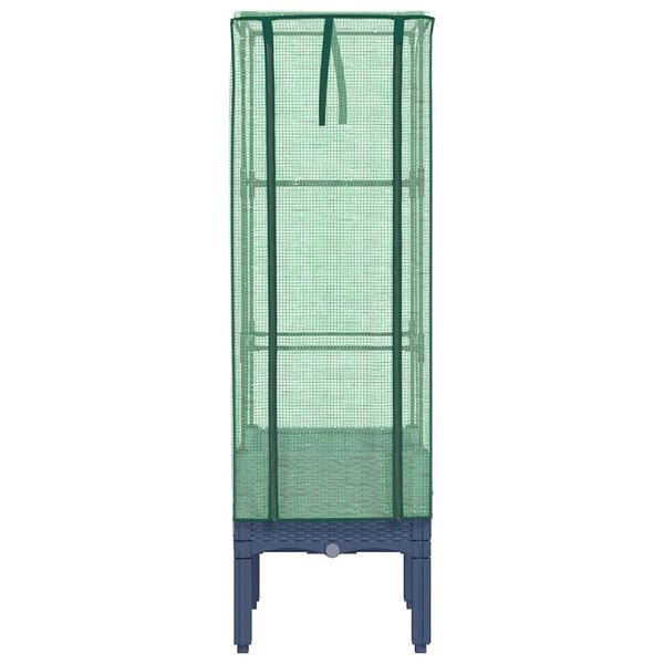 vidaXL H&oslash;yseng med drivhustrekk rottingutseende 40x40x140 cm