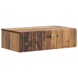 vidaXL Vegghengt Sidebord Gammelt tre 59 x 34,5 x 17 cm Konstruert tre
