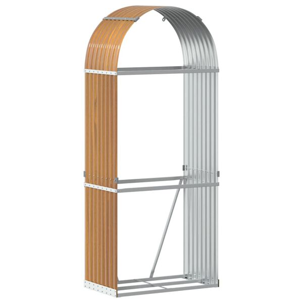 vidaXL Vedholder treutseende 80x45x190 cm galvanisert st&aring;l